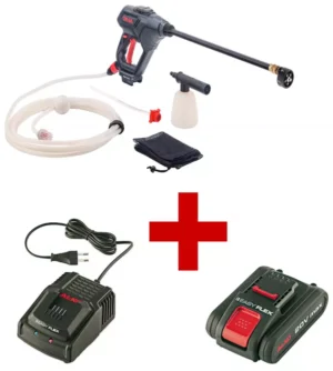 Pachet promotional Curatator presiune pe baterii AL-KO PW 2040 EasyFlex 18V cu baterie si incarcator