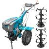 Motocultor DKD 1010 D NEW cu remorcă – 16 CP, far LED, remorcă basculabilă
