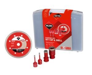 Set disc diamantat TCR-115 SuperPro și burghie DRYGRES Rubi – tăiere și găurire uscată