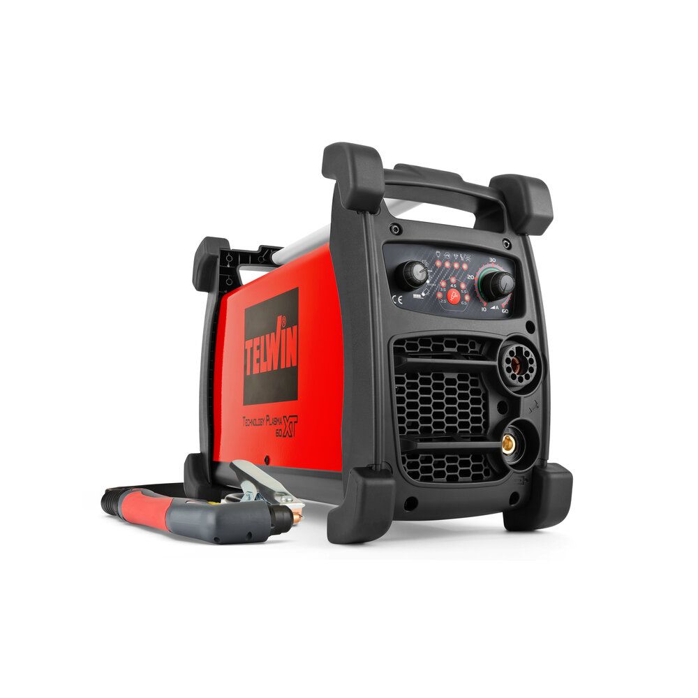 Telwin, Aparat tăiat cu jet de plasmă Telwin TECHNOLOGYPLASMA60XT | 60 A | Tăiere max. 20 mm | Cu accesorii incluse | Co