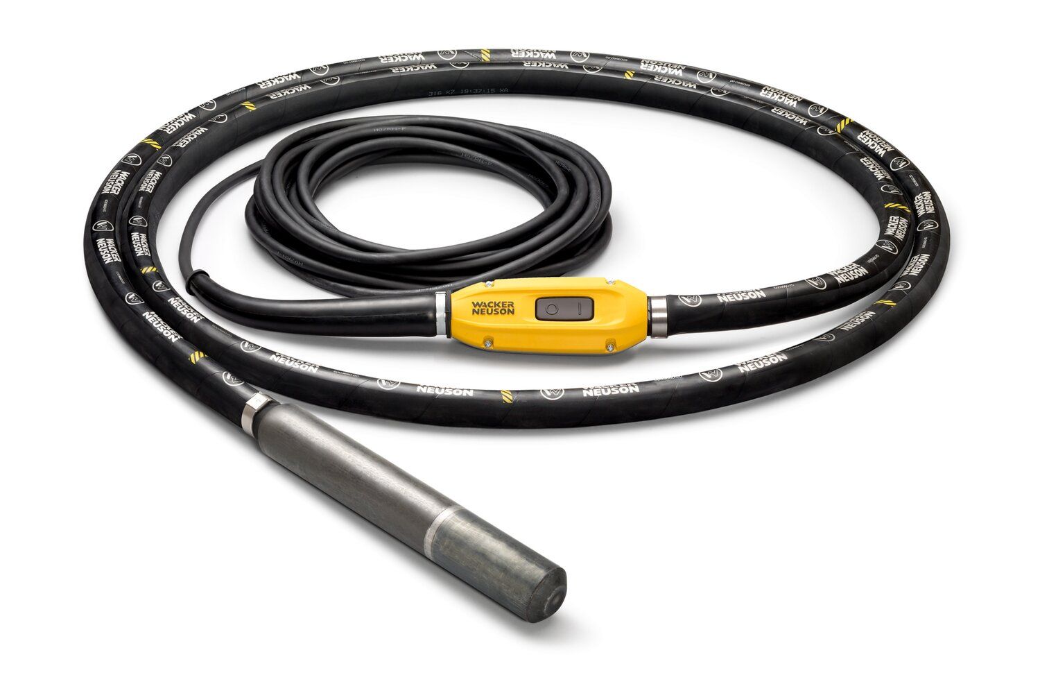 Wacker Neuson, Vibrator beton compatibil Wacker Neuson IE 58/42/5, cap vibrant 58 mm cu ranforsare metalică, furtun 5 m,