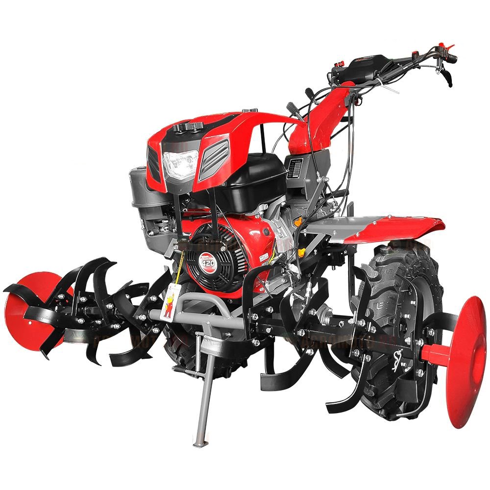 Motocultor Weima WM1100F-6 motor 16 CP 6 viteze lățime lucru 110 cm freze roți cauciuc reductor ușor/greu roți metal rarita reglabilă plug arat plug cartofi cultivator 5l ulei