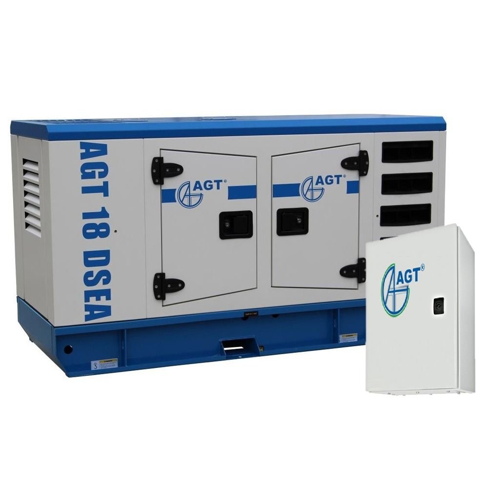 Generator de curent diesel AGT 18 DSEA cu preîncălzire + panou de automatizare ATS 28 EI/12