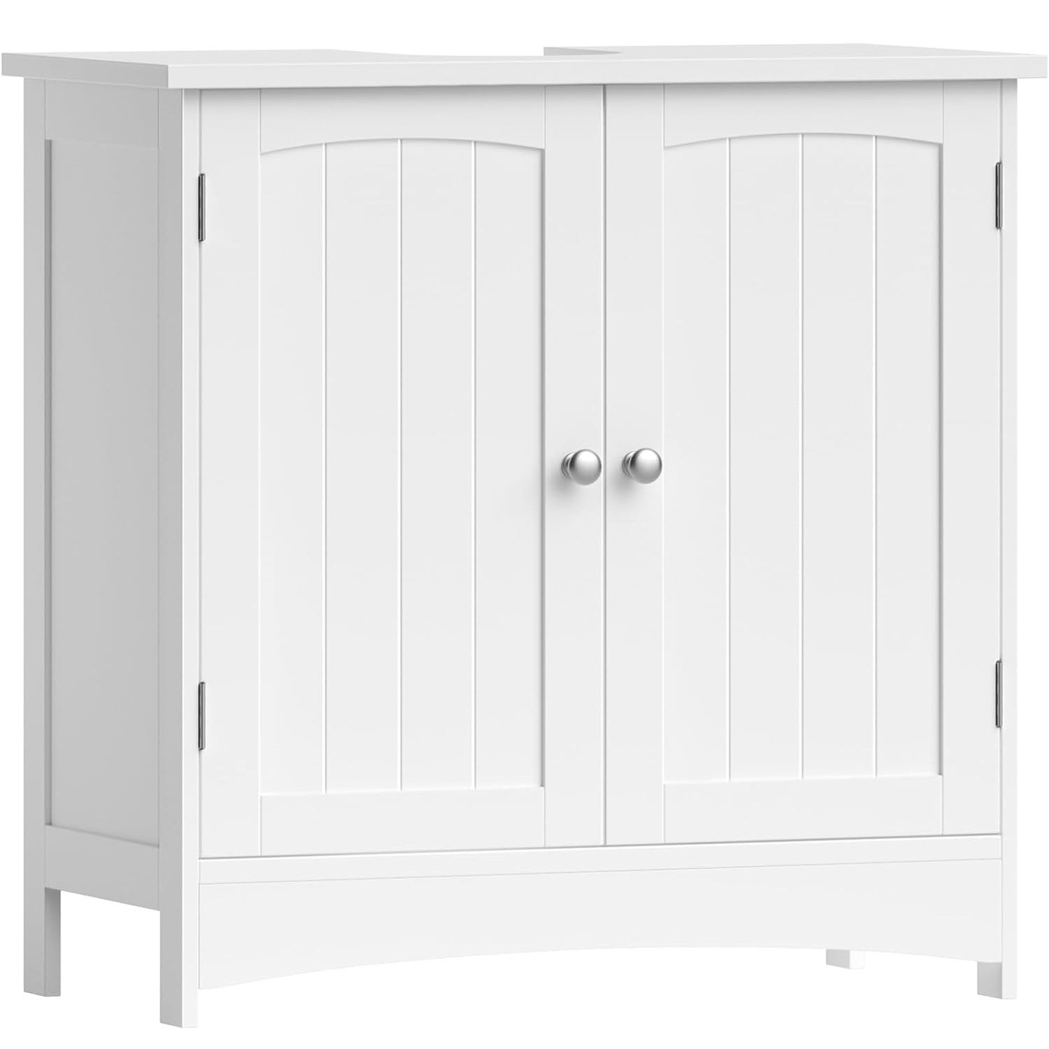 Dulap de baie Vasagle BBC01WT – bază pentru lavoar, 2 uși, alb, 60 × 30 × 60 cm