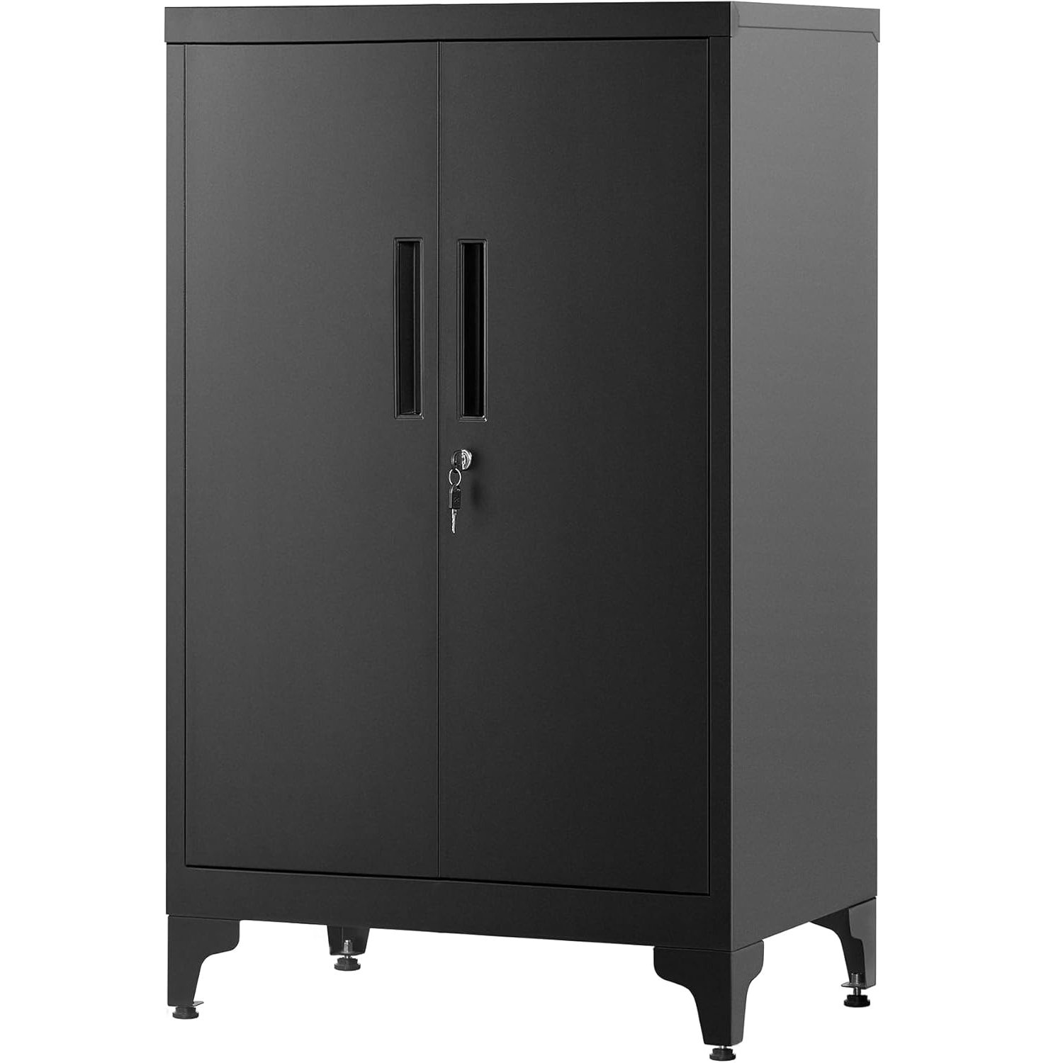 Dulap de birou Songmics OMC012B01 – oțel, 2 uși cu încuietoare, 40 × 60 × 90 cm
