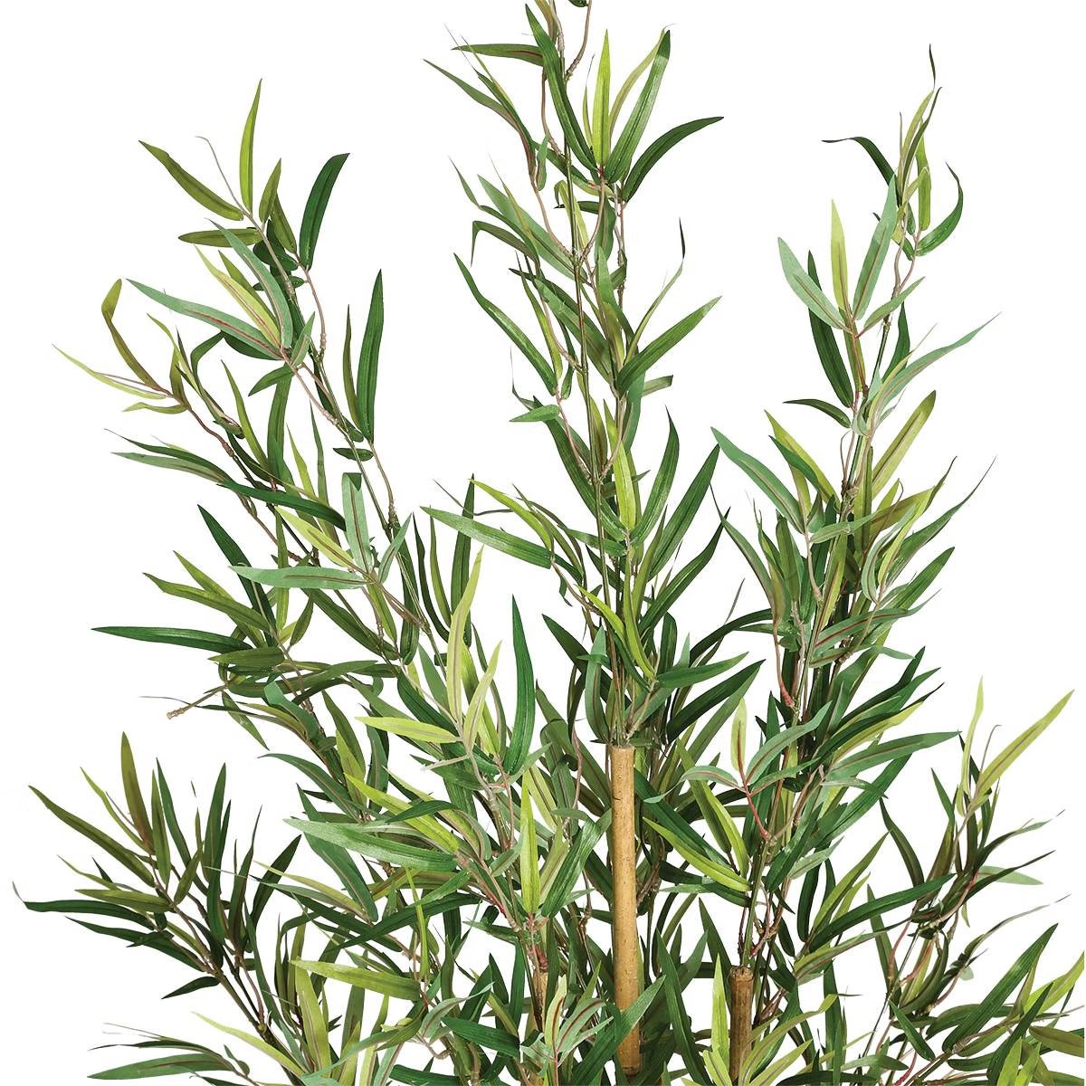 Plantă artificială Atmosphera Bambou cu ghiveci – 120 cm, verde - imagine 2