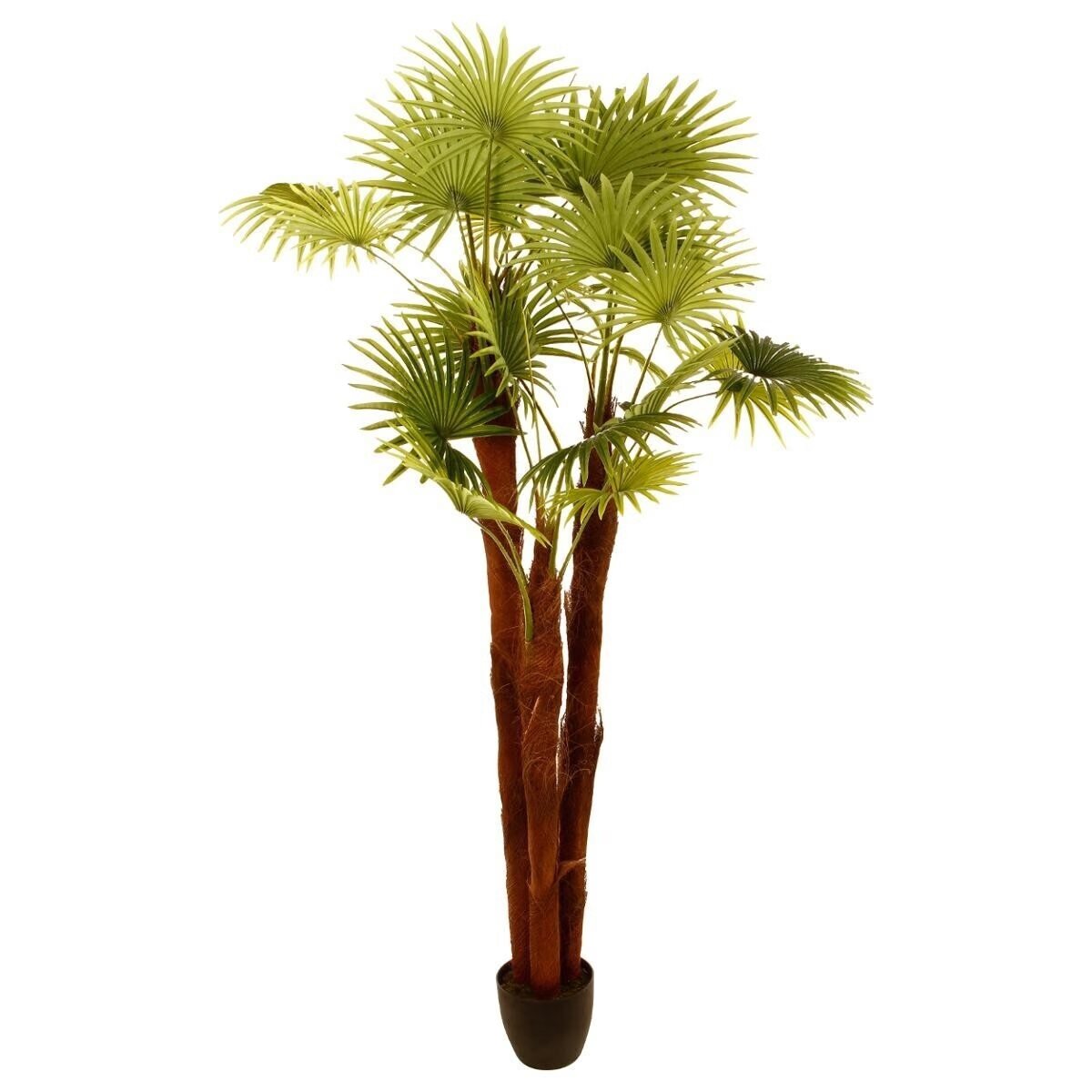 Plantă artificială Atmosphera Palmier cu ghiveci, 110 × 110 × 190 cm, verde