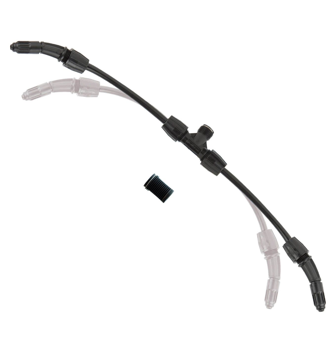 Bară flexibilă dublă Inter 8.34.60.936 – 2 duze, lungime 40–70 cm