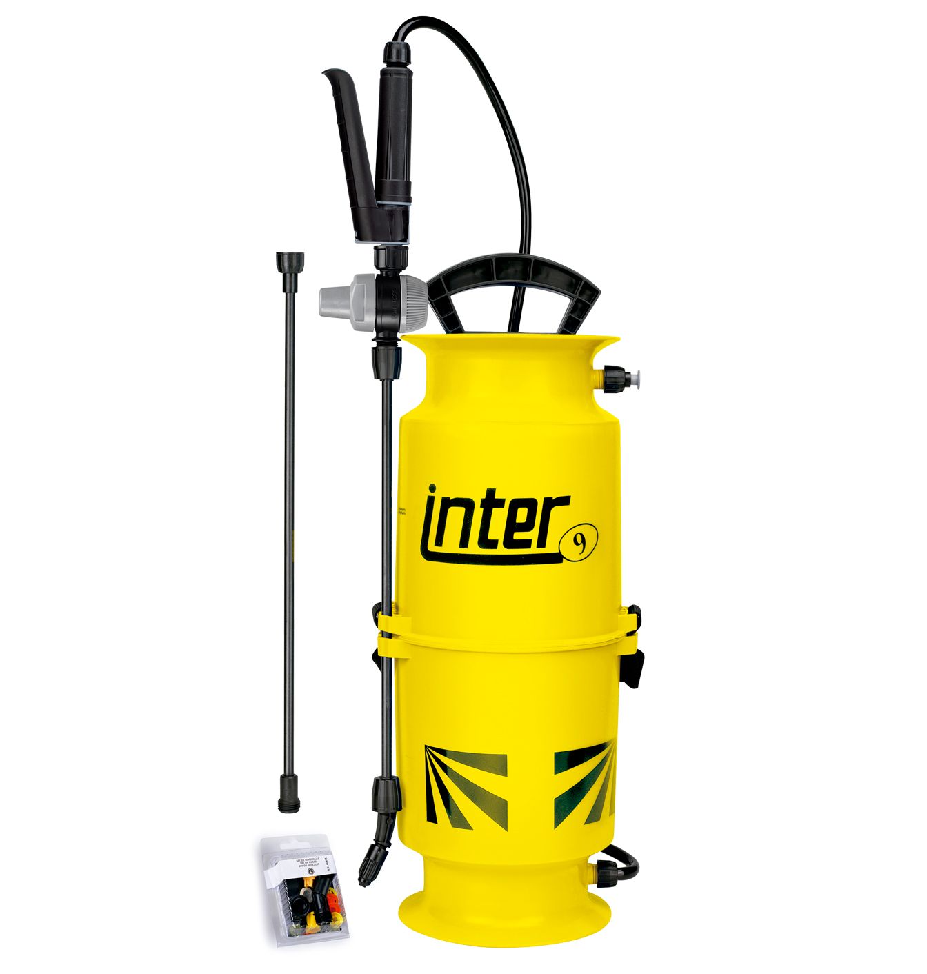 Pulverizator cu presiune Inter 9 – 6 l utili, regulator de presiune, supapă de 4 bar