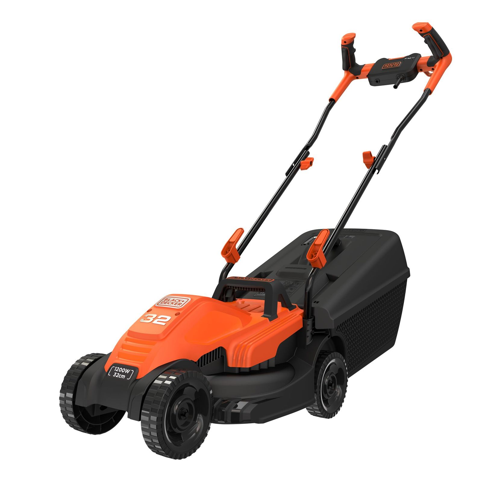 Mașină de tuns iarba electrică Black+Decker BEMW451BH – 1200 W, lățime de tăiere de 32 cm, sac de 35 l - imagine 2