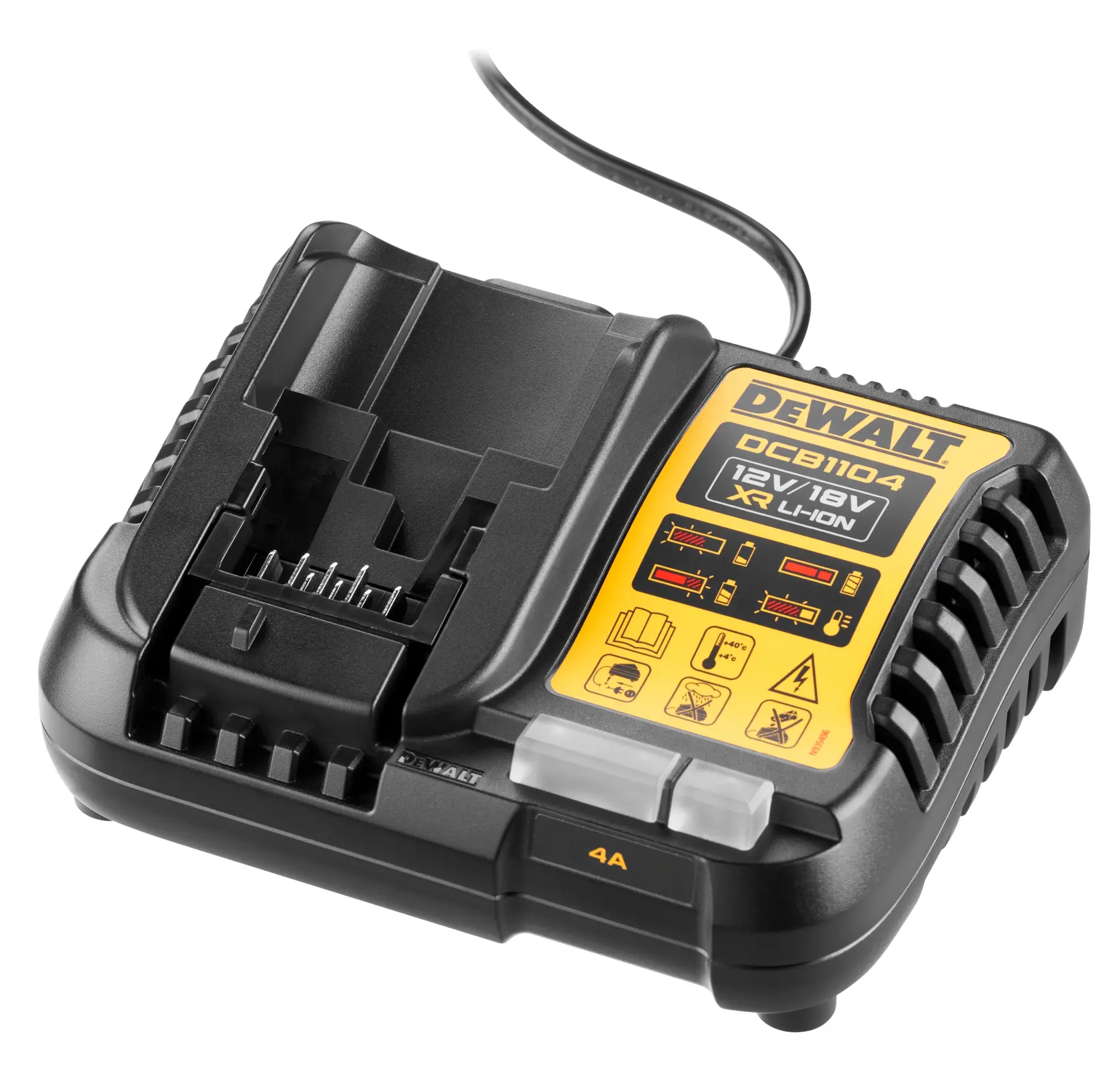 Încărcător rapid DeWalt DCB1104 – 10,8 - 18 V, 4 A - imagine 3