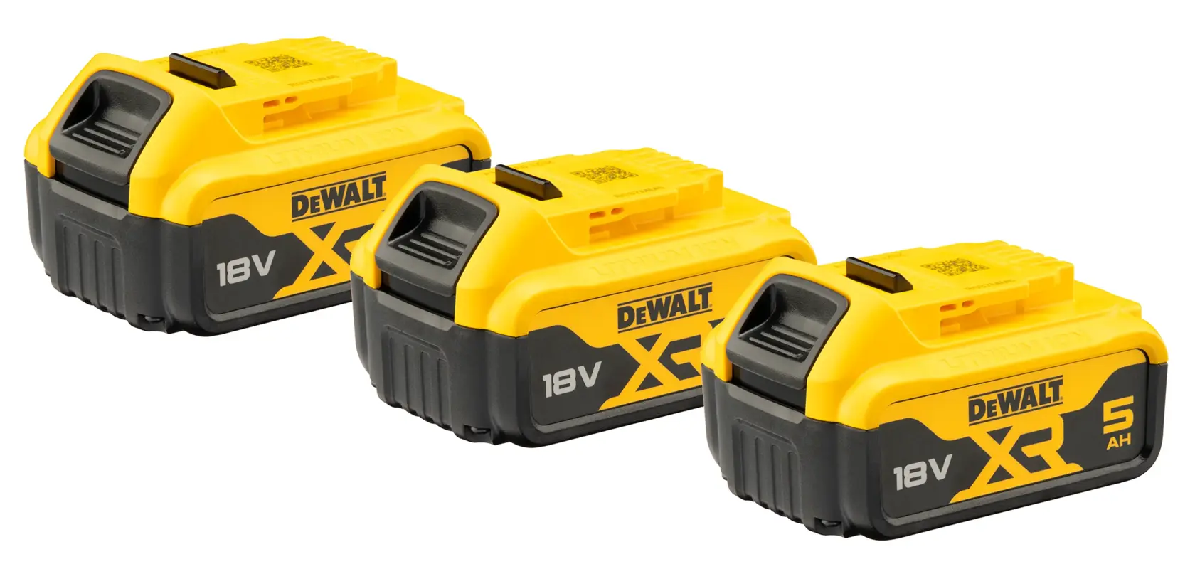 Set 3 acumulatori DeWalt DCB184P3 – XR 18 V, 5 Ah, Li-Ion - imagine 2