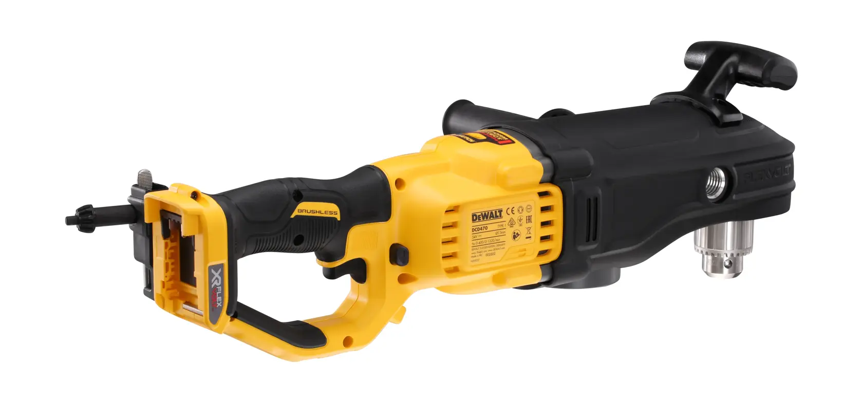 Mașină de găurit unghiulară DeWalt DCD470N – 54 V, 135 Nm, XR FLEXVOLT - imagine 8