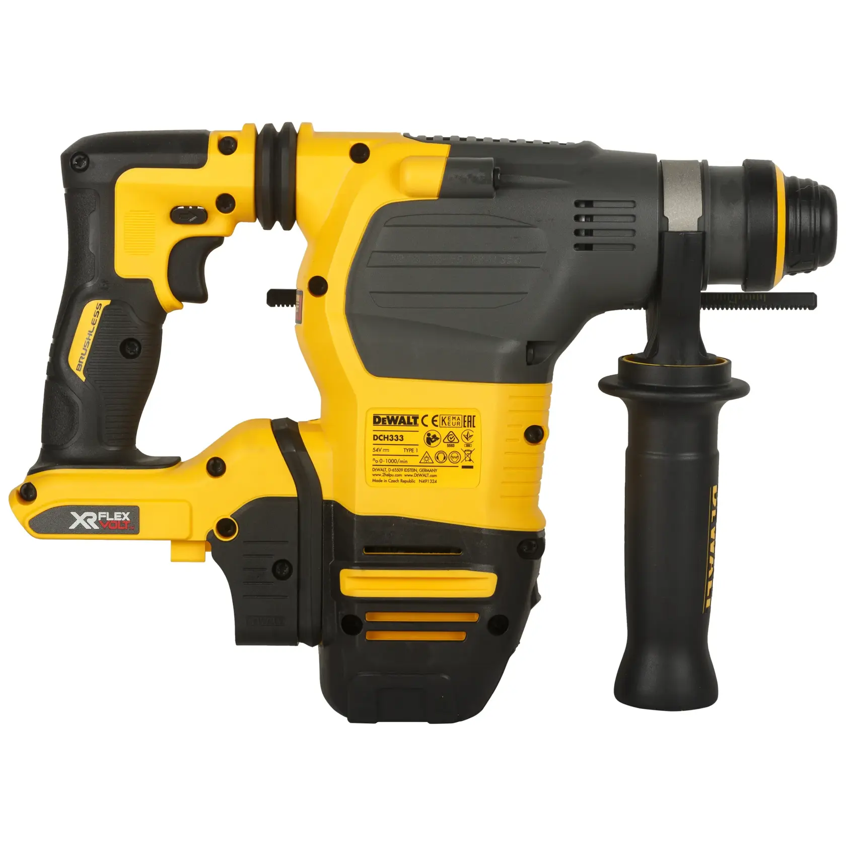 Ciocan rotopercutor DeWalt DCH333NT – SDS Plus, 3,5 J, 54 V FLEXVOLT - imagine 7