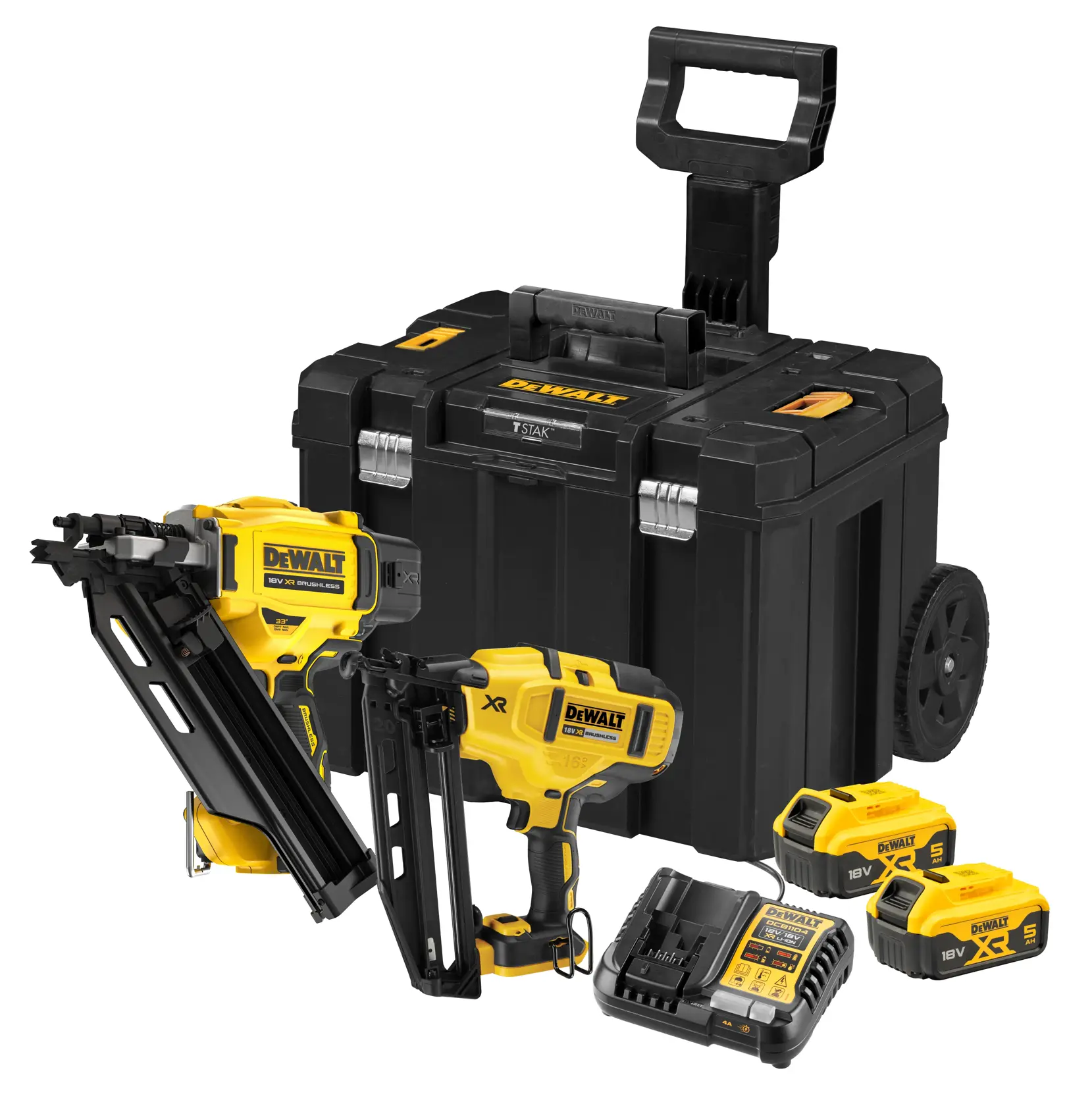 Set scule DeWalt DCK246P2T – 2 scule 18 V, 2 acumulatori 5 Ah, valiză - imagine 2