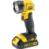 Lanternă LED DeWalt DCL040-XJ – 18 V XR, 110 lumeni, cap pivotant, fără acumulator