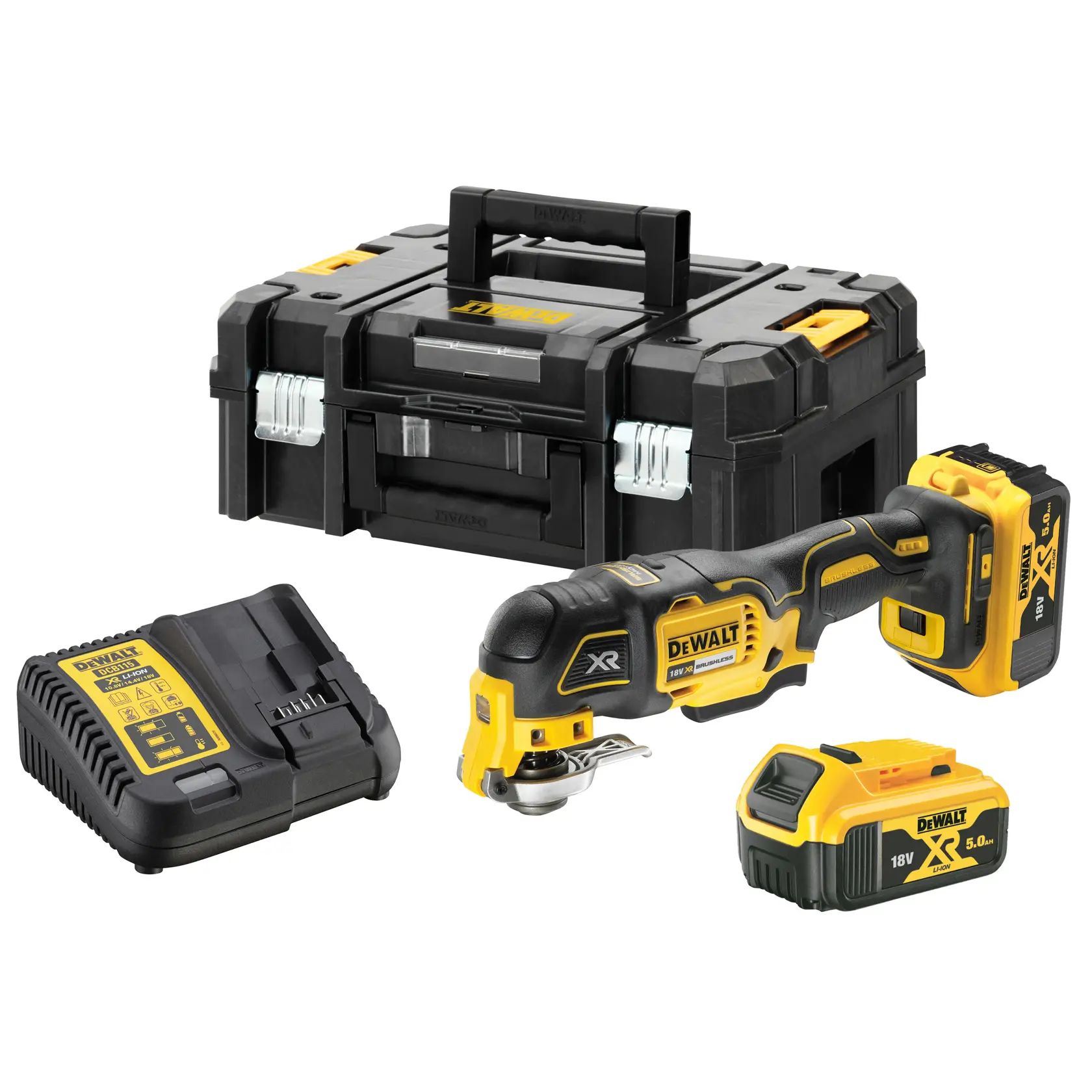 Mașină multifuncțională DeWalt DCS356P2 – 18 V, 2 acumulatori 5 Ah, TSTAK II - imagine 5
