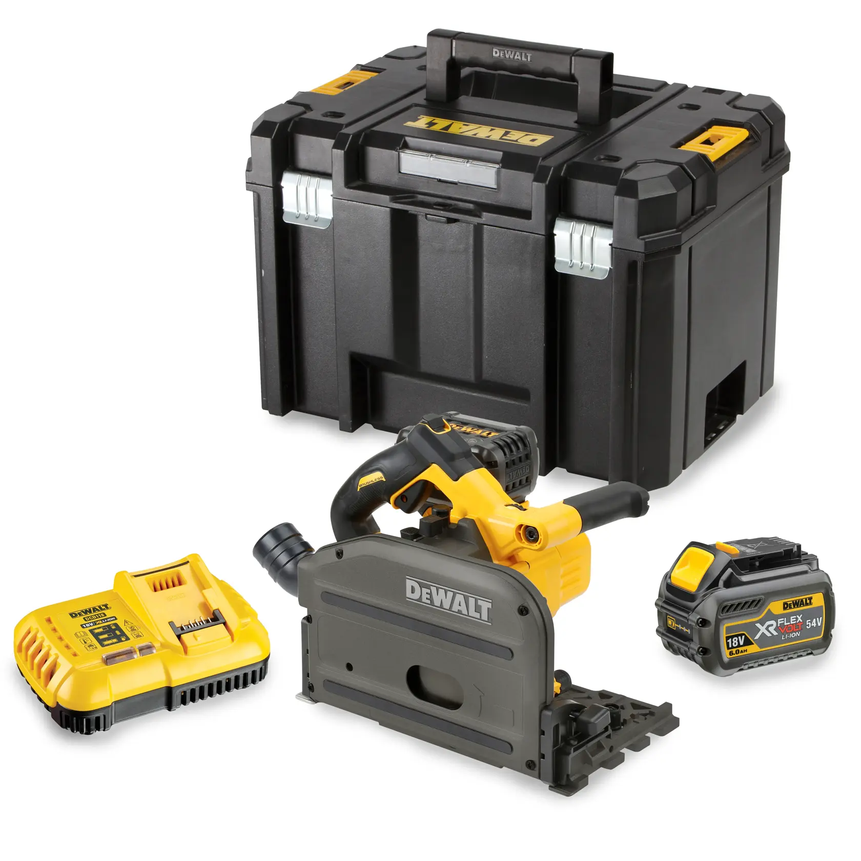Fierăstrău circular DeWalt DCS520T2 – kit 54 V XR 6 Ah, pânză 165 mm, valiză TSTAK - imagine 6