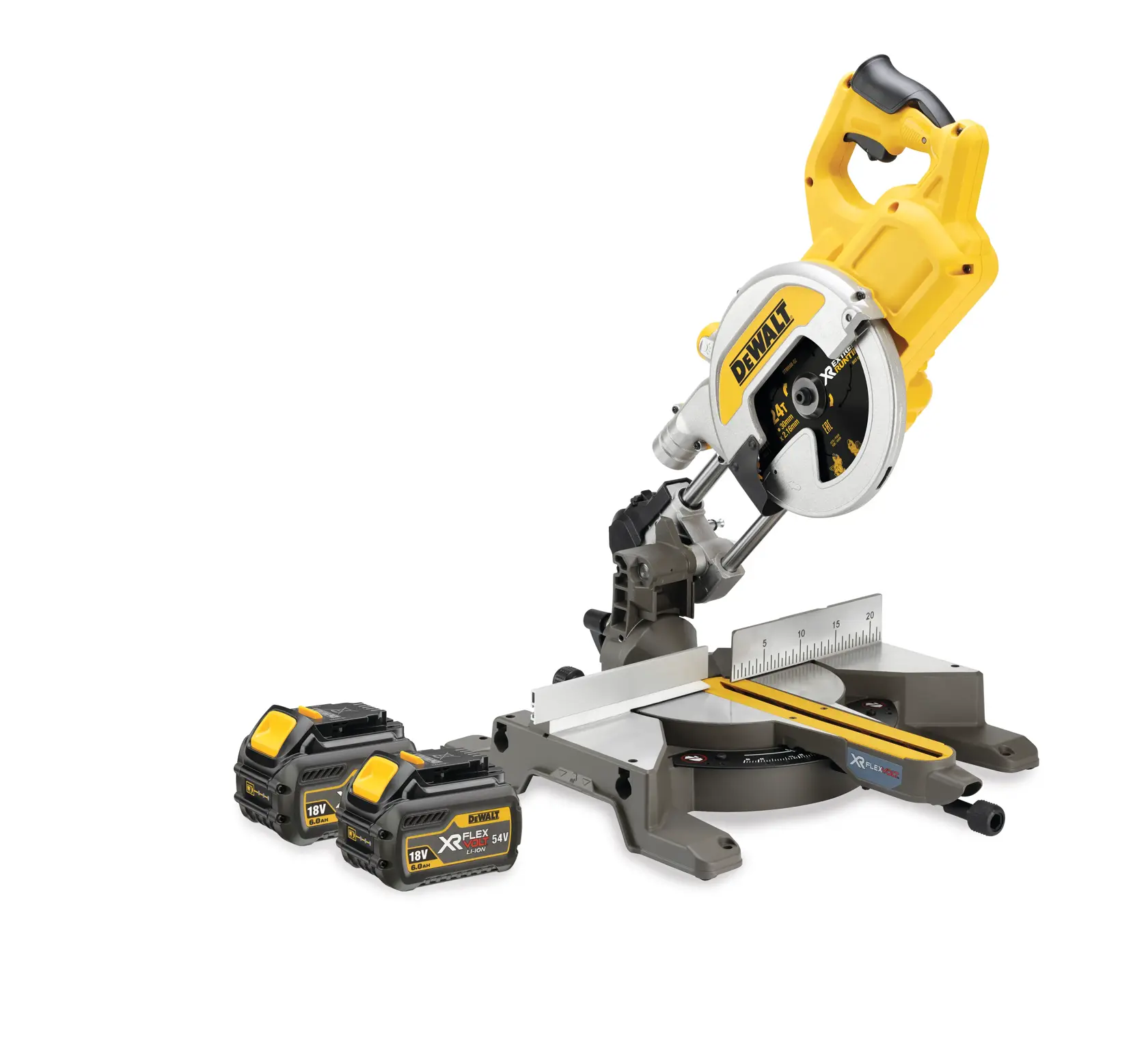 Fierăstrău circular DeWalt DCS777T2 – FLEXVOLT 54 V, 6 Ah, disc 216 mm, brushless - imagine 7