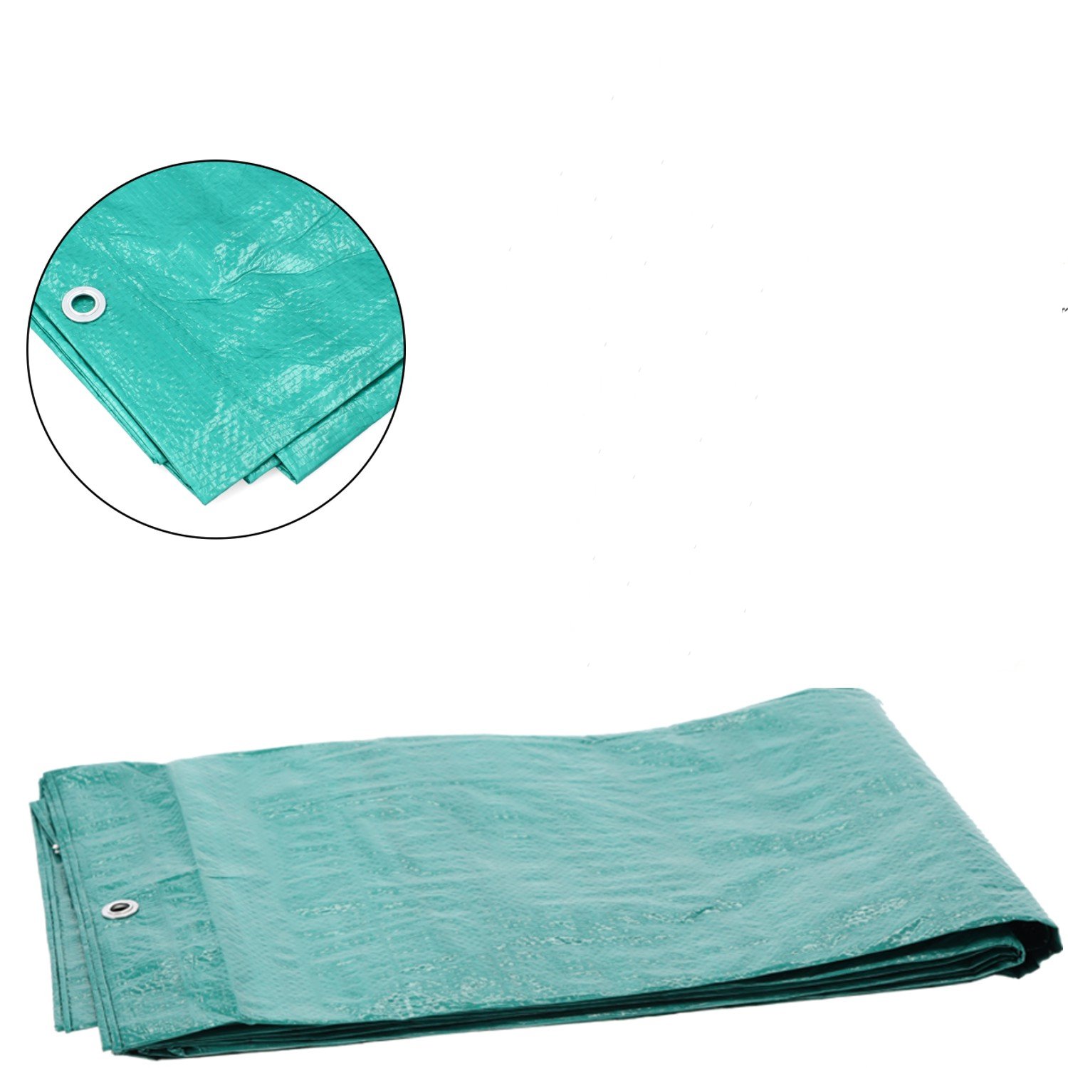 Prelată mare 18 × 10 m laminată – gramaj 70 g/m², verde - imagine 2