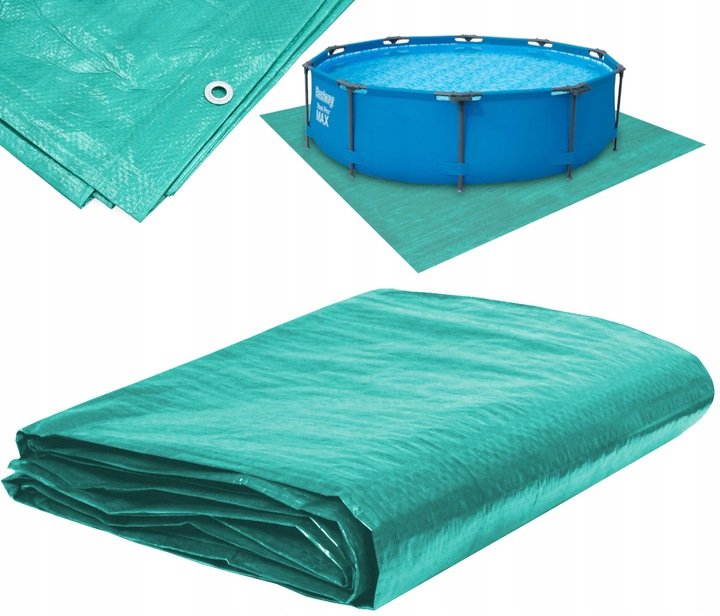 Prelată mare 18 × 10 m laminată – gramaj 70 g/m², verde - imagine 5