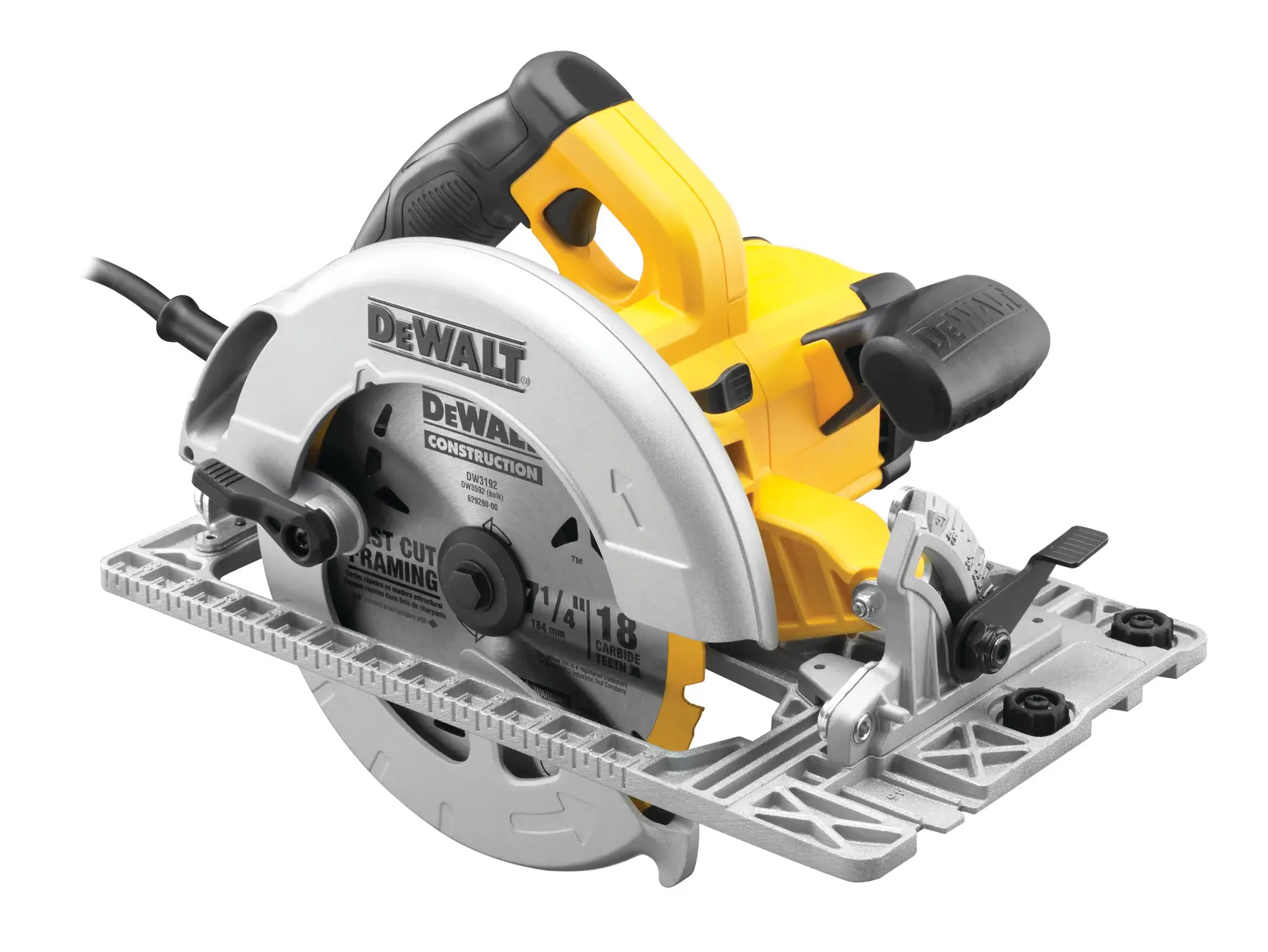 Fierăstrău circular DeWalt DWE576K – 1600 W, disc 190 mm, 61 mm - imagine 6