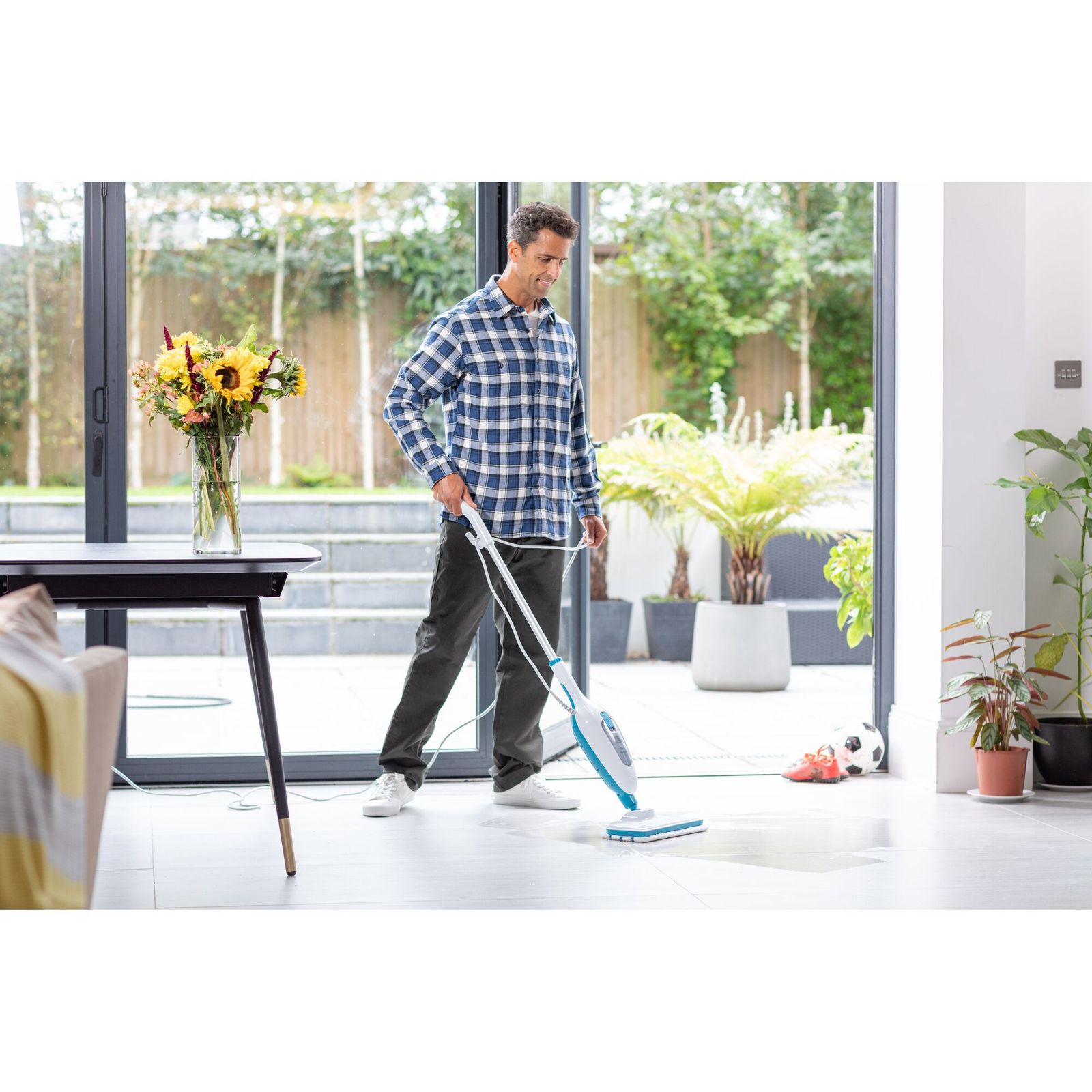 Mop cu aburi Black+Decker FSMH13E5 – 5 în 1, 1300 W, rezervor de 350 ml - imagine 4
