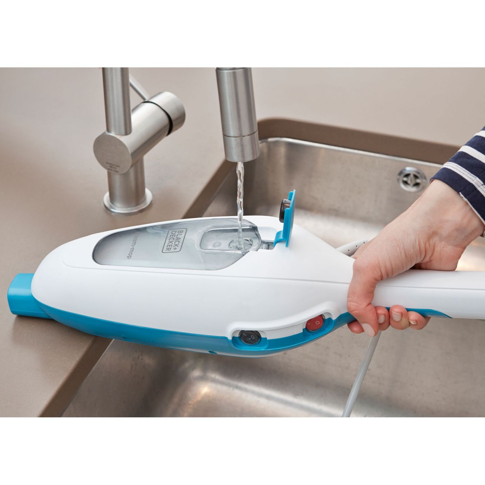 Mop cu aburi Black+Decker FSMH13E5 – 5 în 1, 1300 W, rezervor de 350 ml - imagine 7