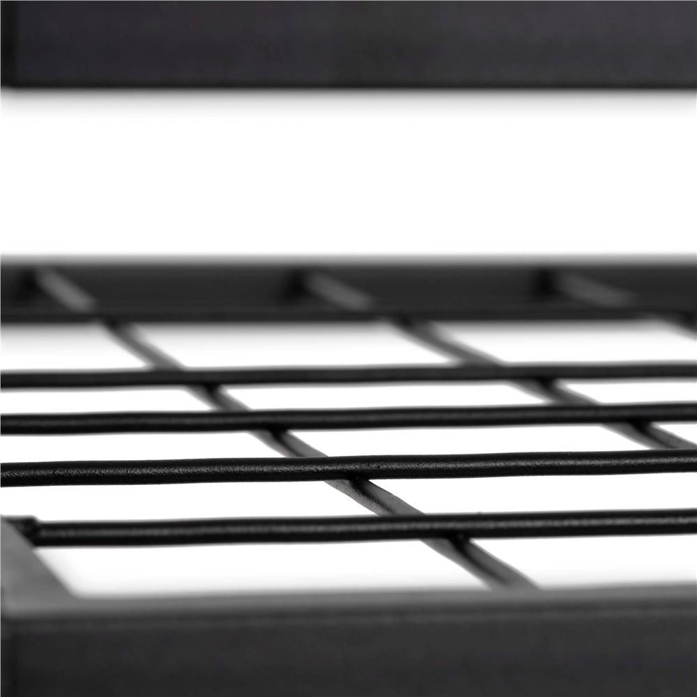 Cărucior mobil pentru scule cu 3 rafturi – 66 × 40 × 96 cm, roți cu frână, negru - imagine 8