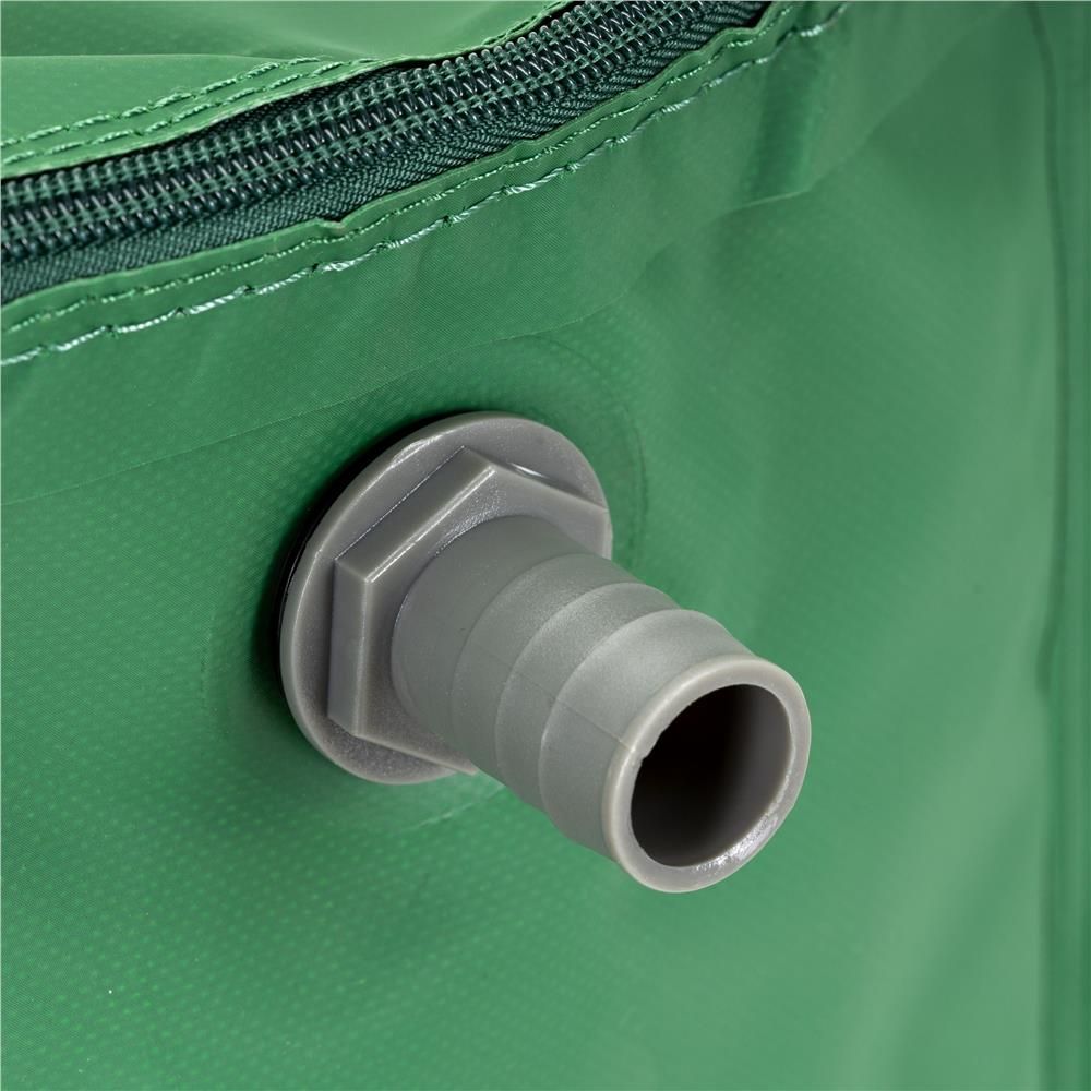 Rezervor pliabil pentru apă de ploaie 500 L – PVC 1000D, 2 robinete, preaplin, verde - imagine 5