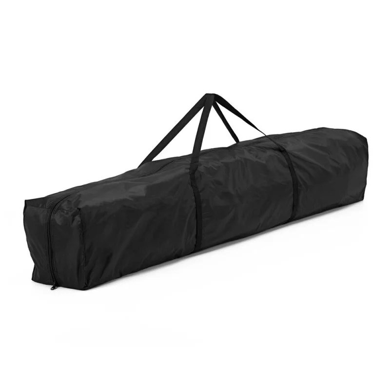 Pavilion de grădină pliabil 300 × 600 cm – înălțime reglabilă, cu 3 pereți laterali, negru - imagine 7