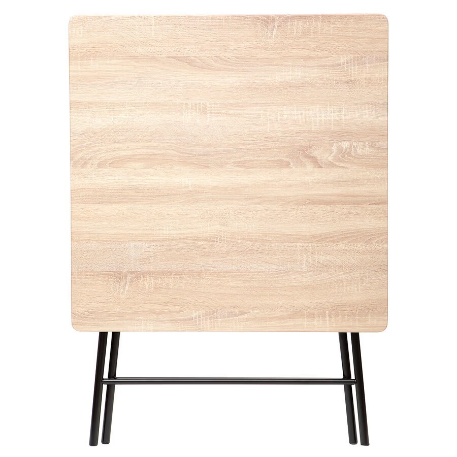 Masă pliabilă pătrată 5five – MDF și oțel, 80 × 80 × 75 cm, bej - imagine 3