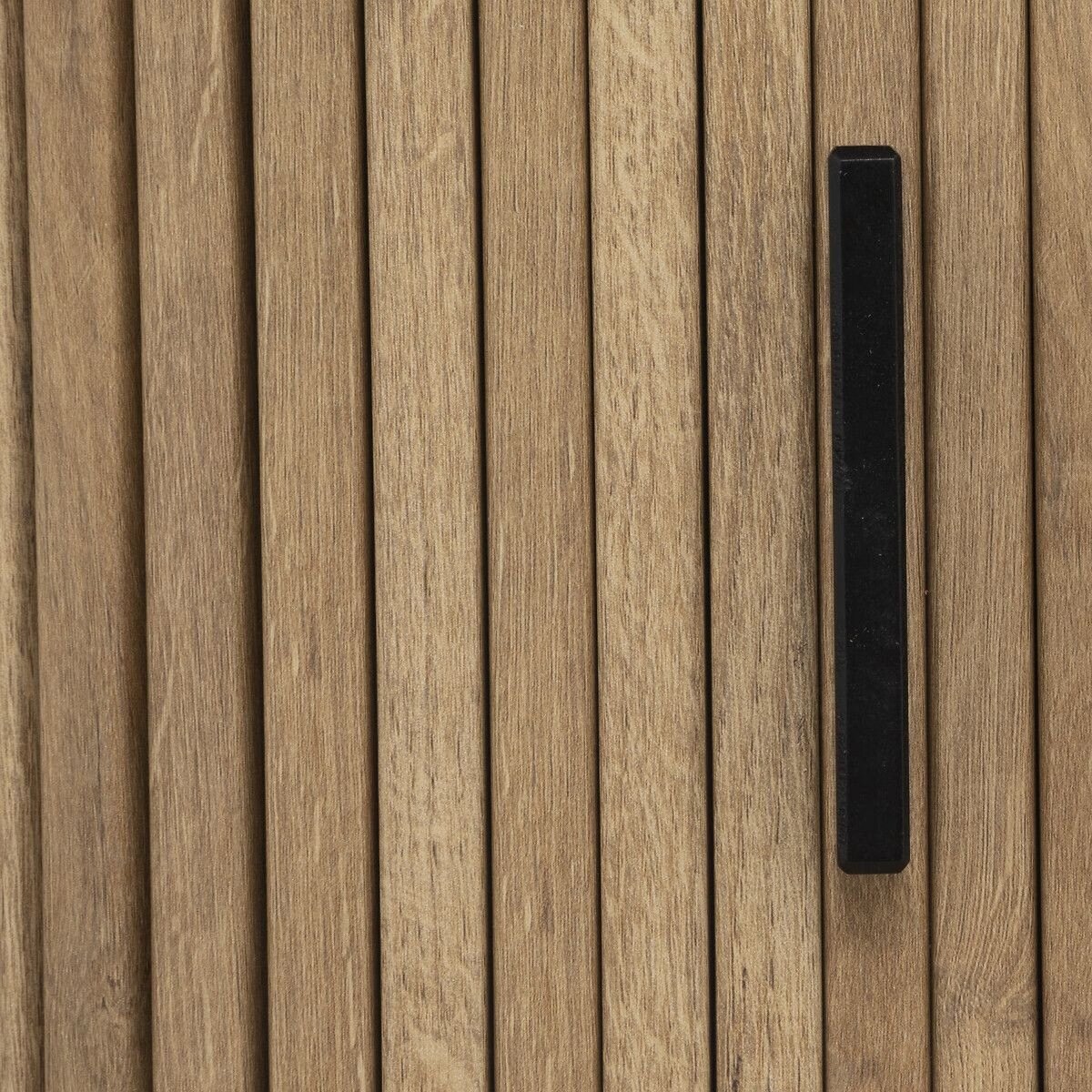 Măsuță de cafea Atmosphera Colva – 2 uși glisante, MDF și oțel, bej - imagine 7
