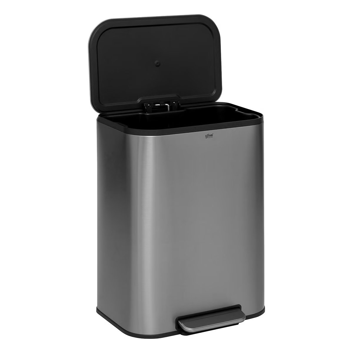 Coș de gunoi cu pedală 5five Pedal Bin – oțel inoxidabil mat, 50 L