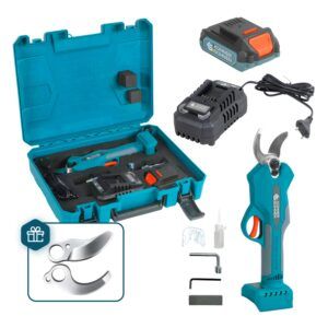 Foarfecă de grădină cu acumulator Könner & Söhnen KS CPS20V-32 Case – cu acumulator 2 Ah și încărcător