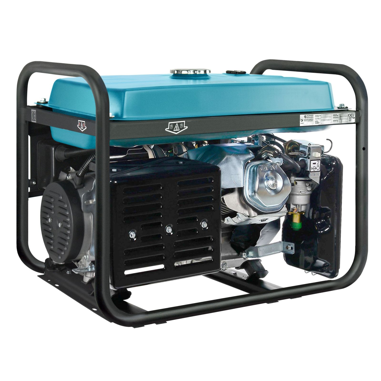 Generator pe benzină Könner & Söhnen KS 10000E – 8 kW, 230 V, pornire electrică, rezervor 25 l - imagine 3