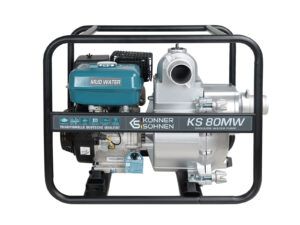 Motopompă pentru apă murdară Könner & Söhnen KS 80MW – 9 CP, 1000 l/min, racorduri 80 mm