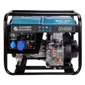 Generator diesel Könner & Söhnen KS 8100HDE (EURO V) – 6,5 kW, 230 V, AVR, preîncălzire
