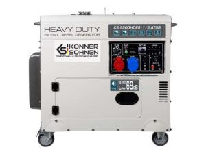 Generator diesel insonorizat Könner & Söhnen KS 9200HDES-1/3 ATSR – 7,5 kW, 230/400 V, rezervor 20 l