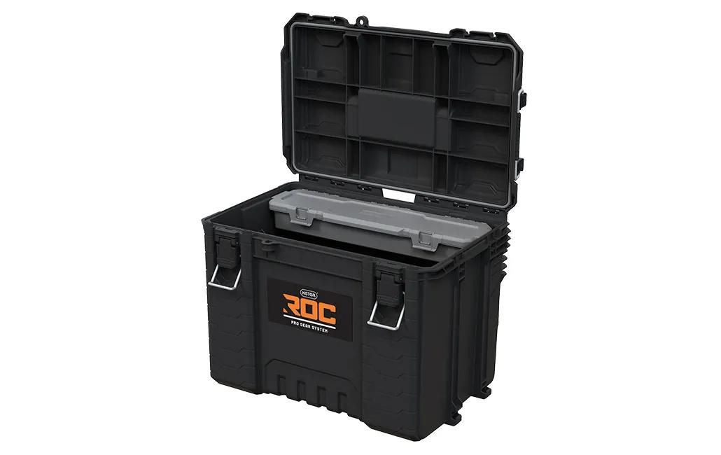 Cutie de scule Keter ROC Pro Gear 2.0 XL – 57,5 l, IP65, cu organizator - imagine 2