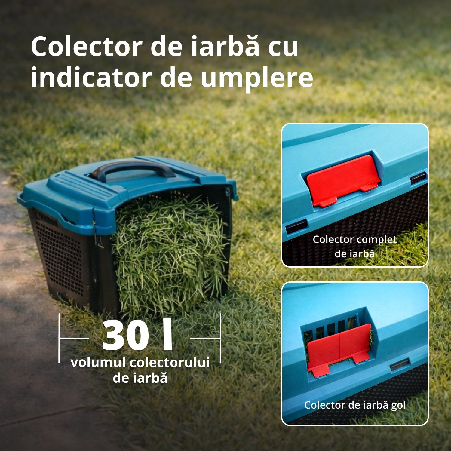 Mașină de tuns iarba electrică Könner & Söhnen KS 32LM12-BL – motor cu inducție 1200 W, 32 cm - imagine 7