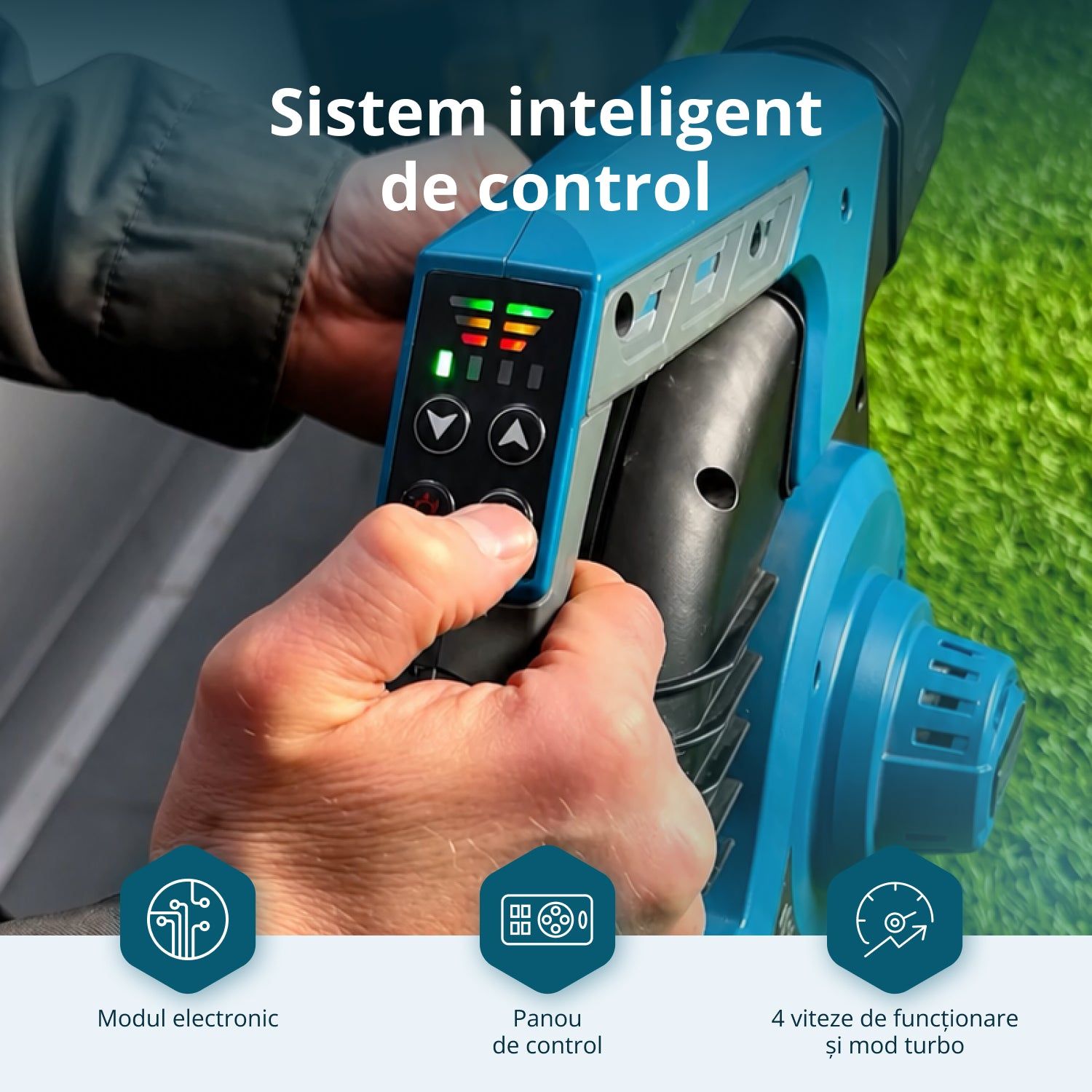 Suflantă-aspirator de frunze cu acumulator Könner & Söhnen KS LBV-40V – 40 V, fără perii, sac 45 l - imagine 4
