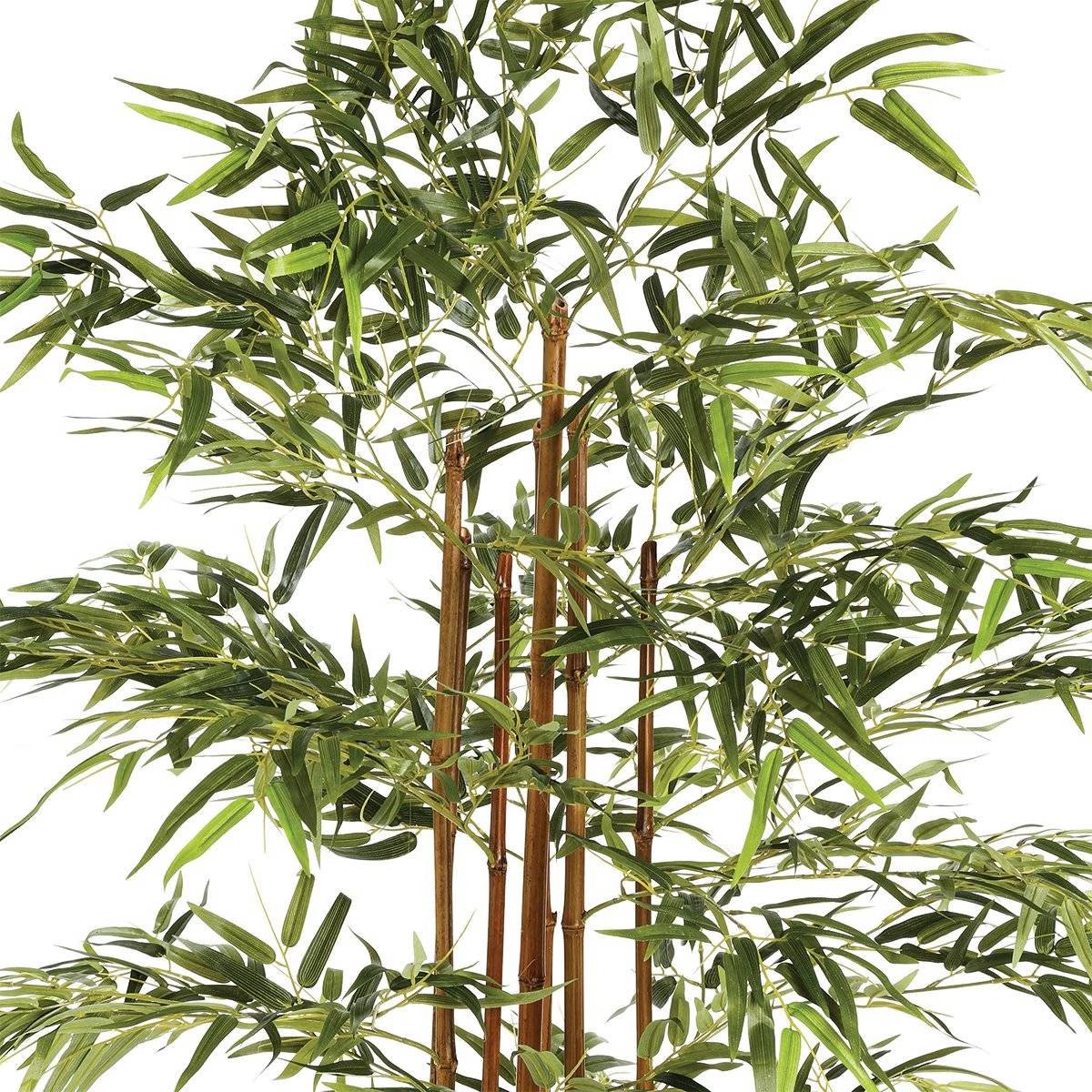 Plantă artificială Atmosphera Bambou cu ghiveci, 105 × 98 × 185 cm, verde - imagine 2