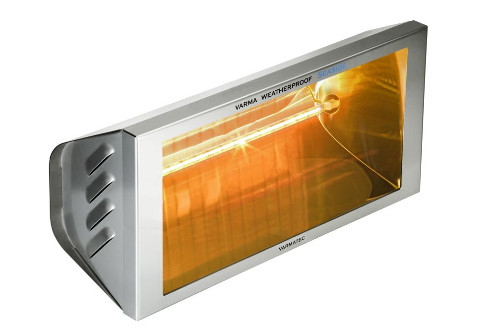 Încălzitor cu infraroșu Varma Tec WR2000/20SS – 2000 W, inox AISI 304, IP23, cu sticlă de protecție