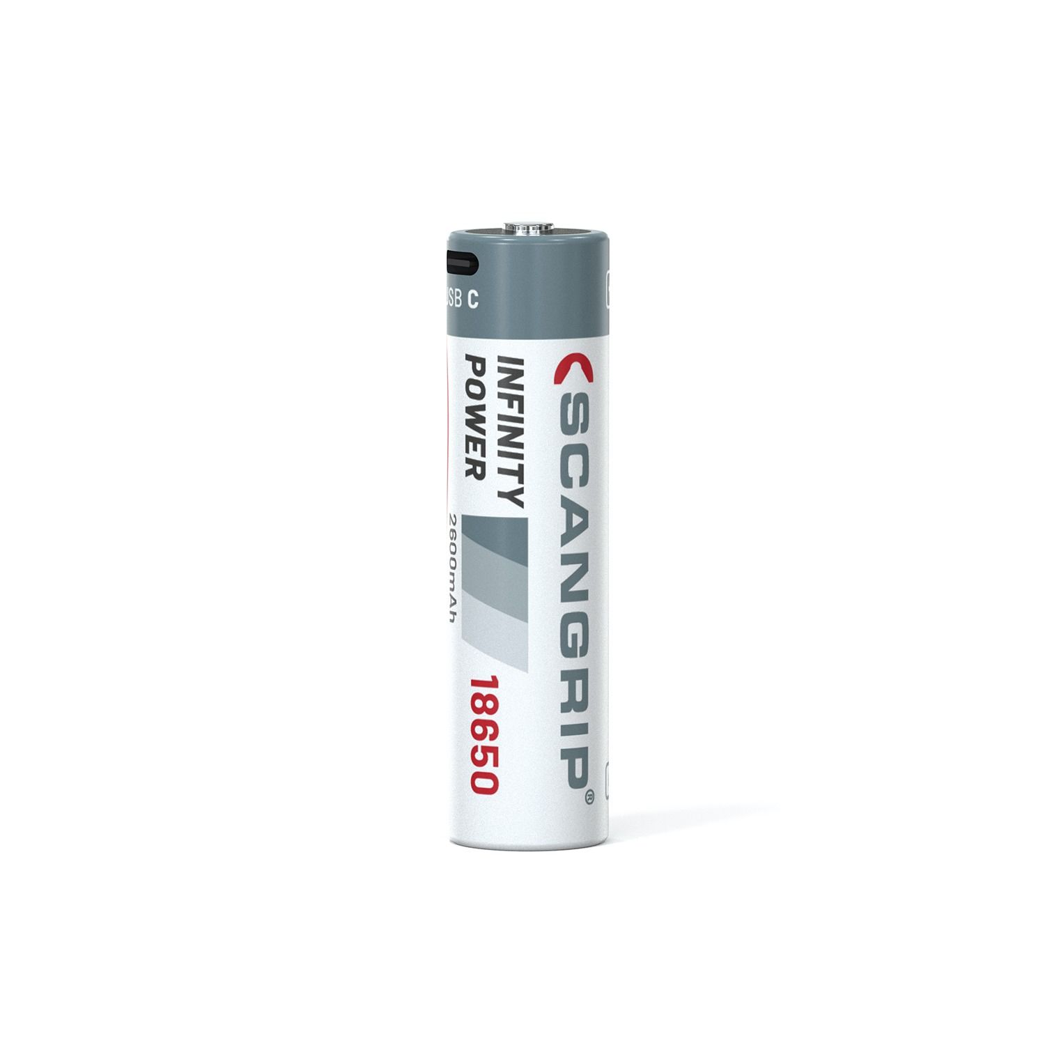 Acumulator reîncărcabil Scangrip USB-C BATTERY 18650 – încărcare USB-C, 71 mm