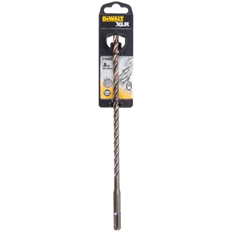 Burghiu SDS Plus Elite DeWalt DT8925 – Ø 8 mm × 260 mm, cap complet din carbură cu 4 tăișuri