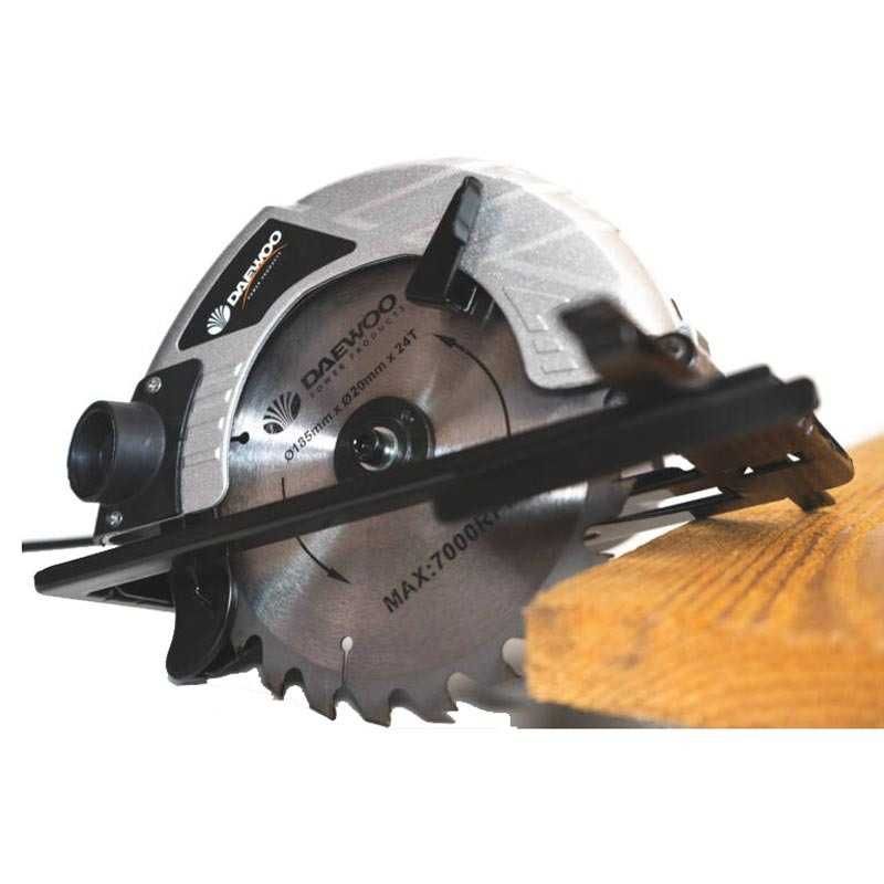 Fierăstrău circular Daewoo DACS1400 – 1400 W, disc de 185 mm, 4500 rpm - imagine 5