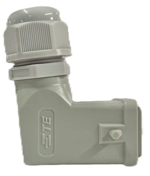 Conector industrial dreptunghiular Jasic STE HDC-HA-004M – 4 poli, unghiular, IP65 - imagine 2