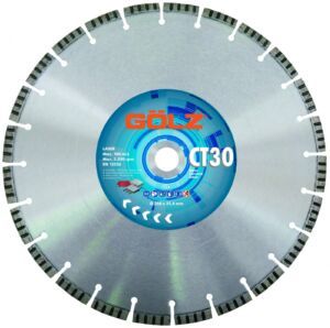 Disc diamantat Golz CT30 – Ø 450 mm, 32 de segmente turbo de 10 mm pentru beton