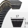Curea dințată BX28 de 17 × 710 mm pentru scarificatorul SC520